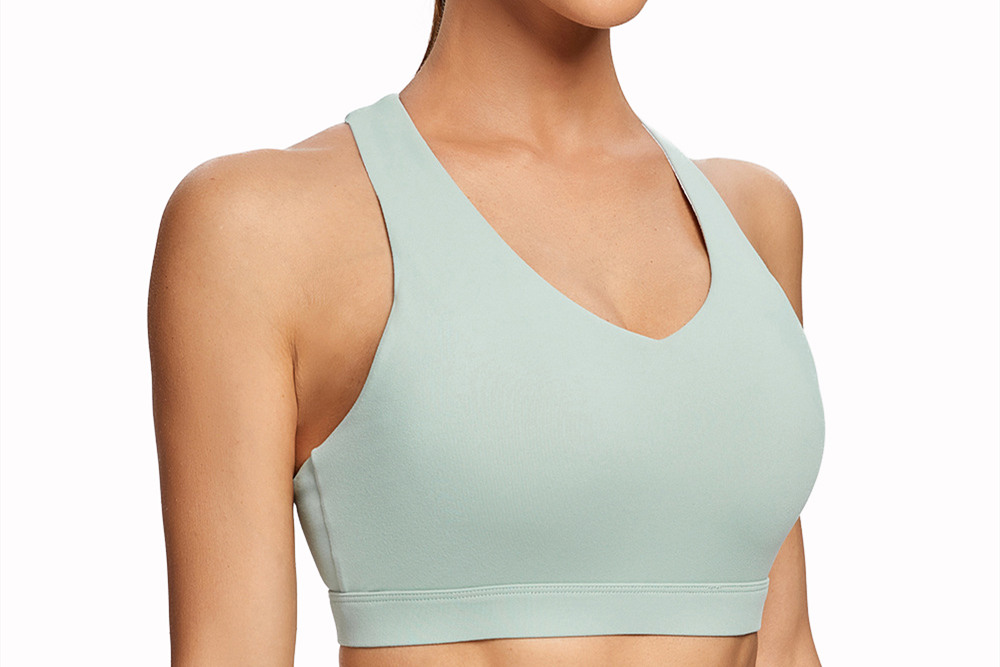 Light Blue Women's Workout Clothing Sports Bras 12
