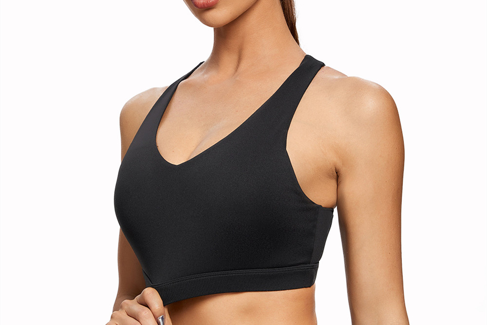 Black Women's Workout Clothing Sports Bras