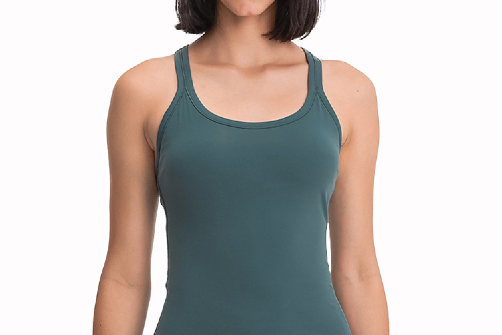 Green Women's Workout Clothing Tank Top Front