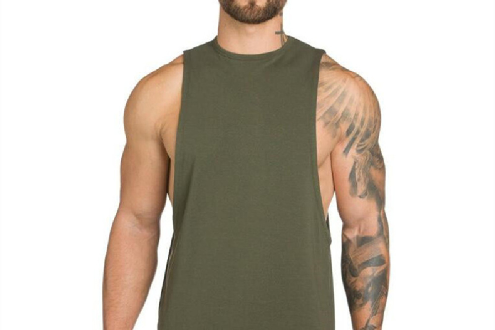 Green Men's Gym Clothing Tank Top