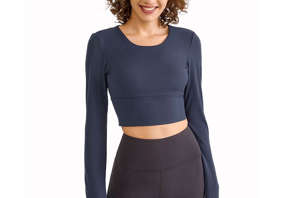 Long sleeve yoga t shirt 1