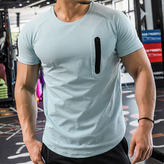 Men Polyester Workout T shirt